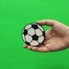 Soccer Ball Emoji Embroidered Iron On Patch 