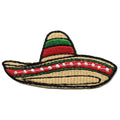 Sombrero Mexican Hat Embroidered Iron On Patch