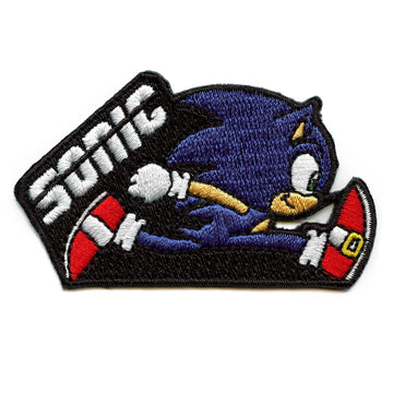 Sonic The Hedgehog Patch Running Body Embroidered Iron On 