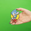 Sonic The Hedgehog: Leaping Sonic Embroidered Iron On Patch 