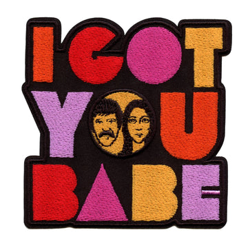 I Got You Babe Patch Sonny And Cher Embroidered Iron On 