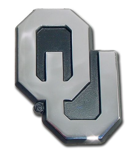 Oklahoma Sooners Premium Solid Metal Chrome Plated Car Auto Emblem 
