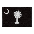 South Carolina Patch State Flag Grayscale Embroidered Iron On