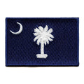South Carolina Patch State Flag Embroidered Iron On