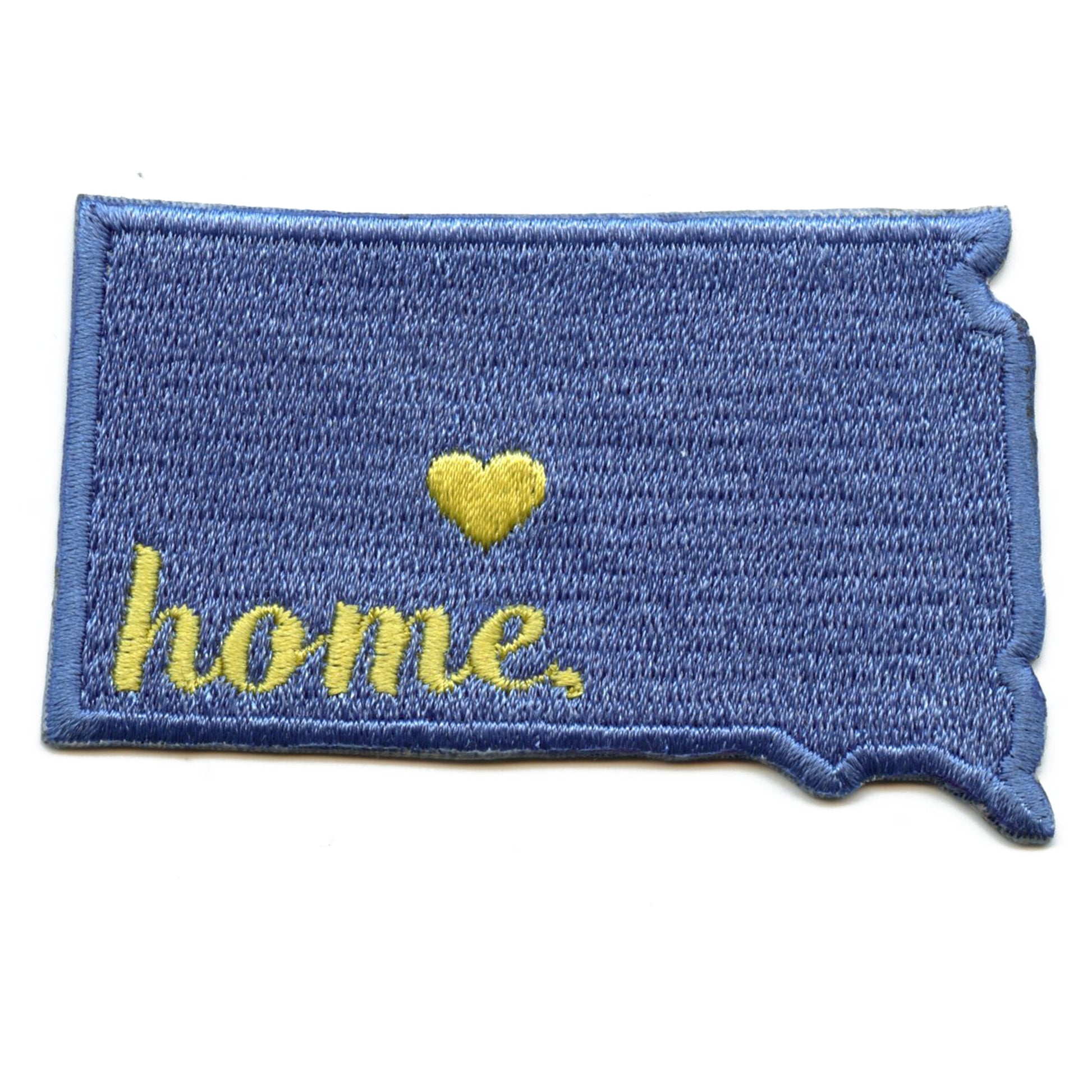 South Dakota Home State Embroidered Iron On Patch 