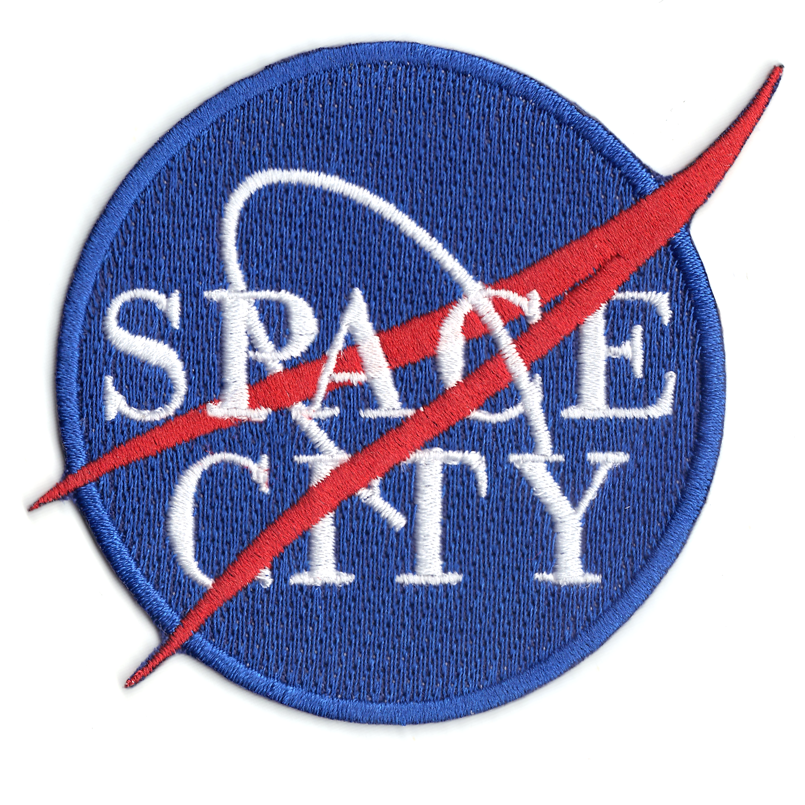 Space City Logo Iron On Patch 