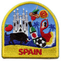 Spain World Showcase Shield Embroidered Iron On Patch