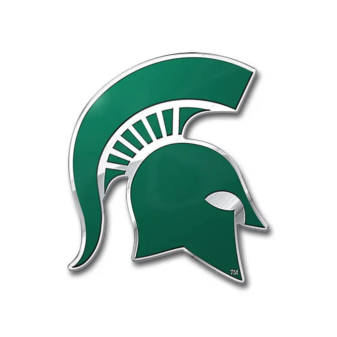 Michigan State Spartans Colored Aluminum Car Auto Emblem 