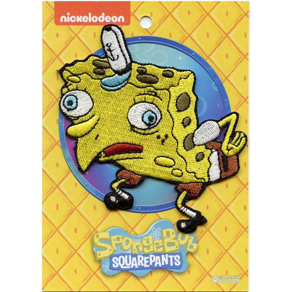 SpongeBob SquarePants Sponge Mock Embroidered Iron On Patch