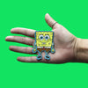 Spongebob Squarepants Smiling Patch Funny Kids Television Woven Iron On 