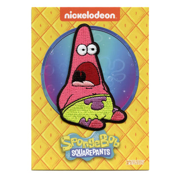 SpongeBob SquarePants Shocked Patrick Patch Nickelodeon Cartoon TV Embroidered Iron On