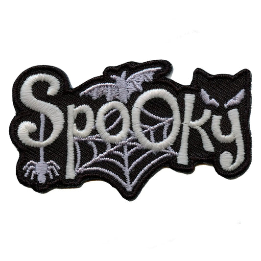 Spooky Glow In The Dark Embroidered Iron On Patch 
