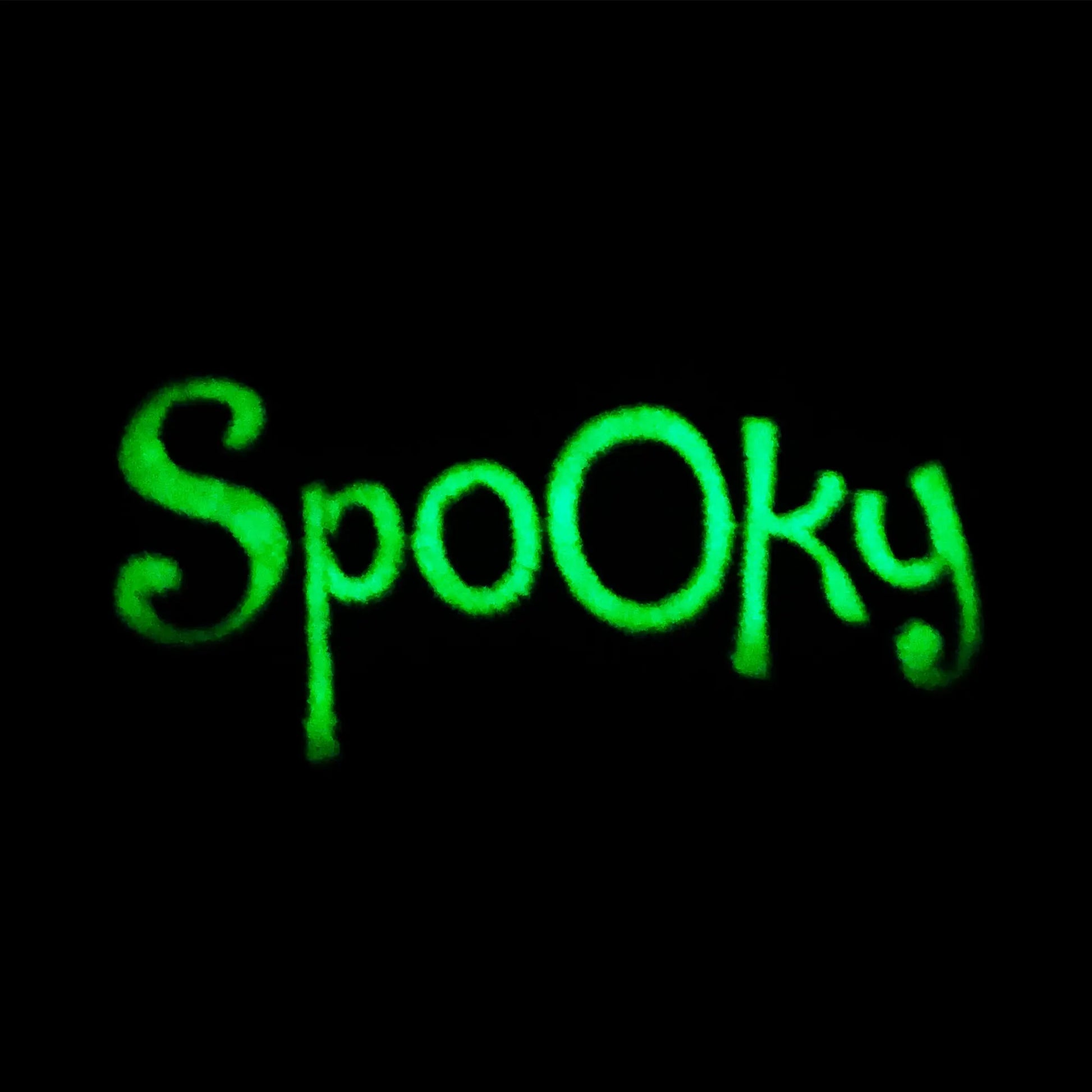 Spooky Glow In The Dark Embroidered Iron On Patch 