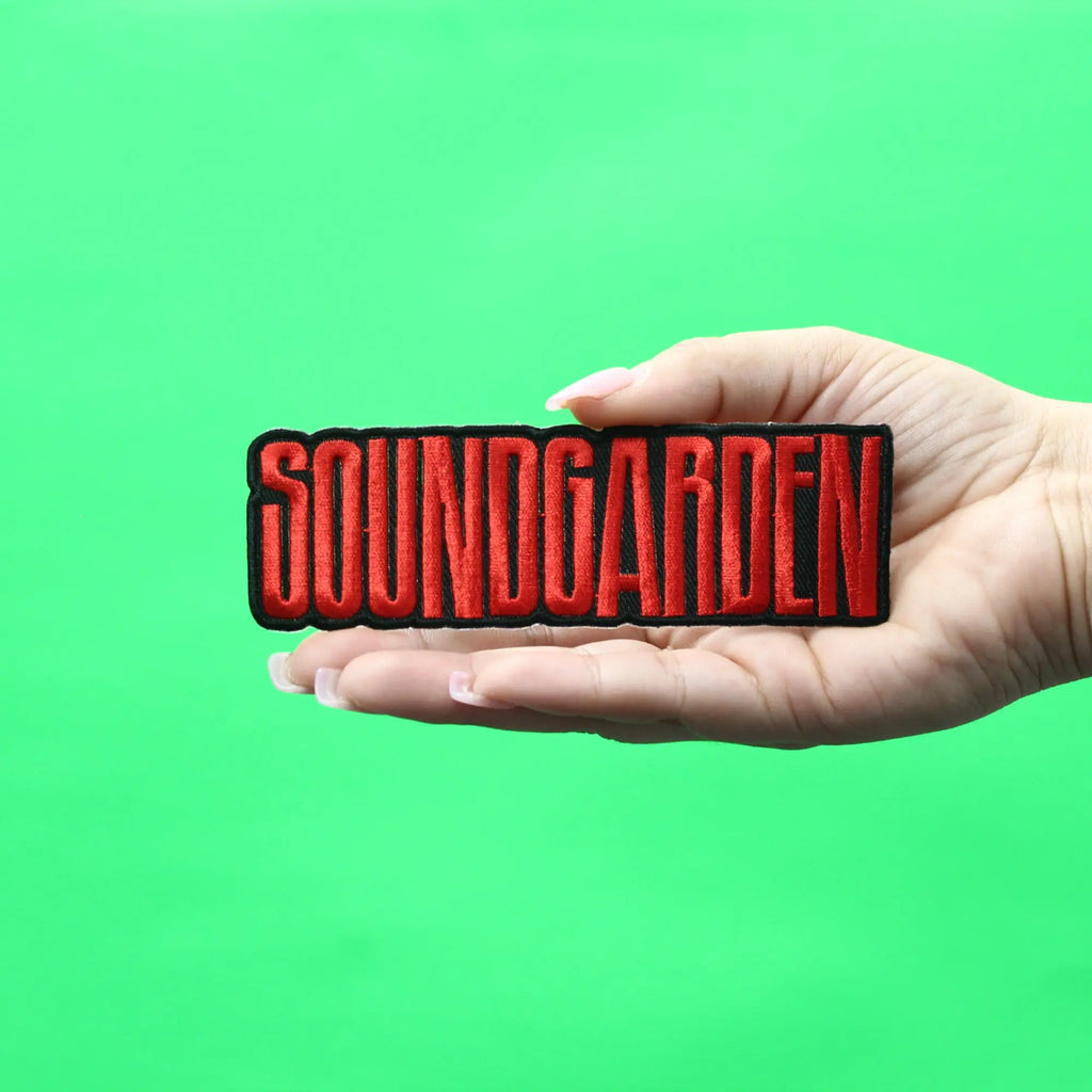 Red Rkc Logo Patch Soundgarden Red Logo Patch Seattle Rock Band Embroidered Iron On ...