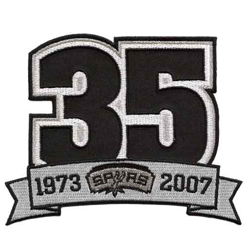 San Antonio Spurs 35th Anniversary Logo Patch (2007-08) 