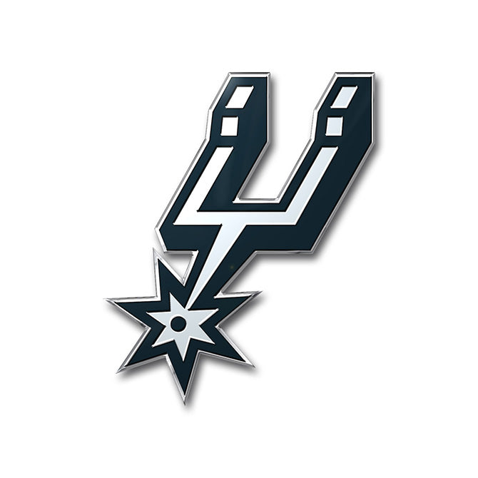 San Antonio Spurs Colored Aluminum Car Auto Emblem 