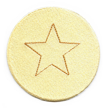 Dalgona Candy Star Shape Patch Survival Game Embroidered Iron On 