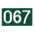 Player Number 067 Patch Survival Game Embroidered Iron On