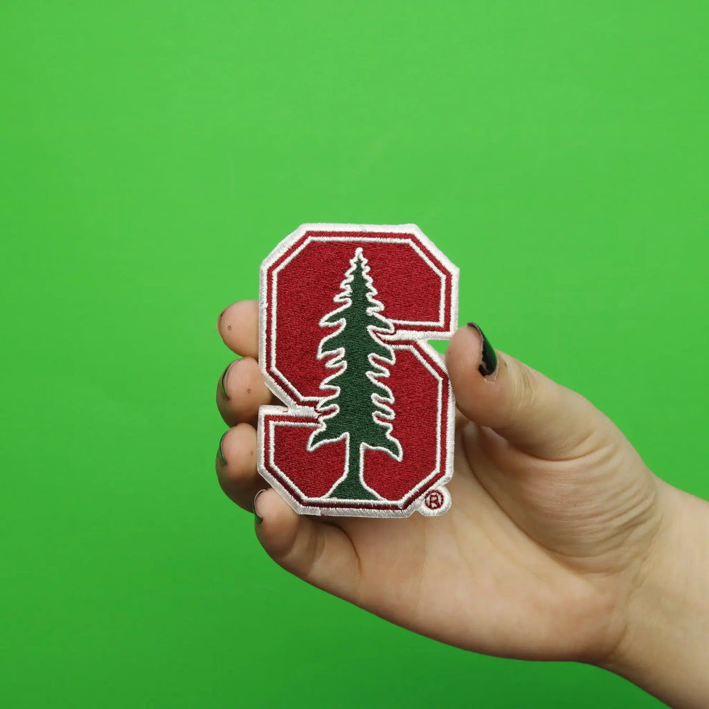 Stanford University S Logo Embroidered Iron-On Patch 
