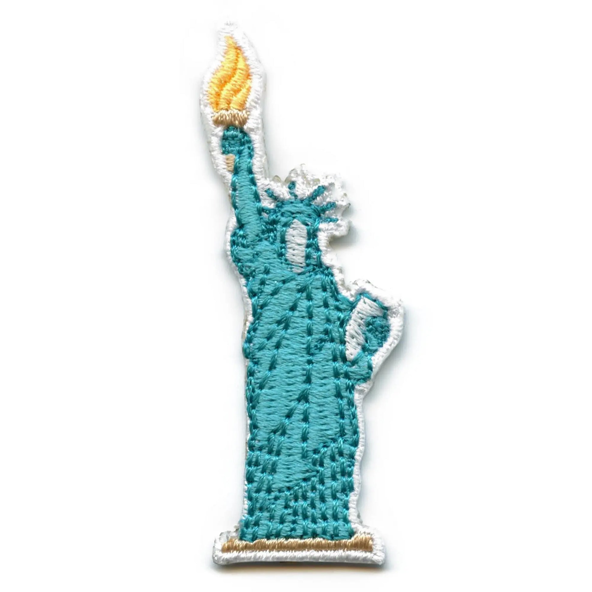 Statue Of Liberty Hat Patch Embroidered Iron On Diecut 