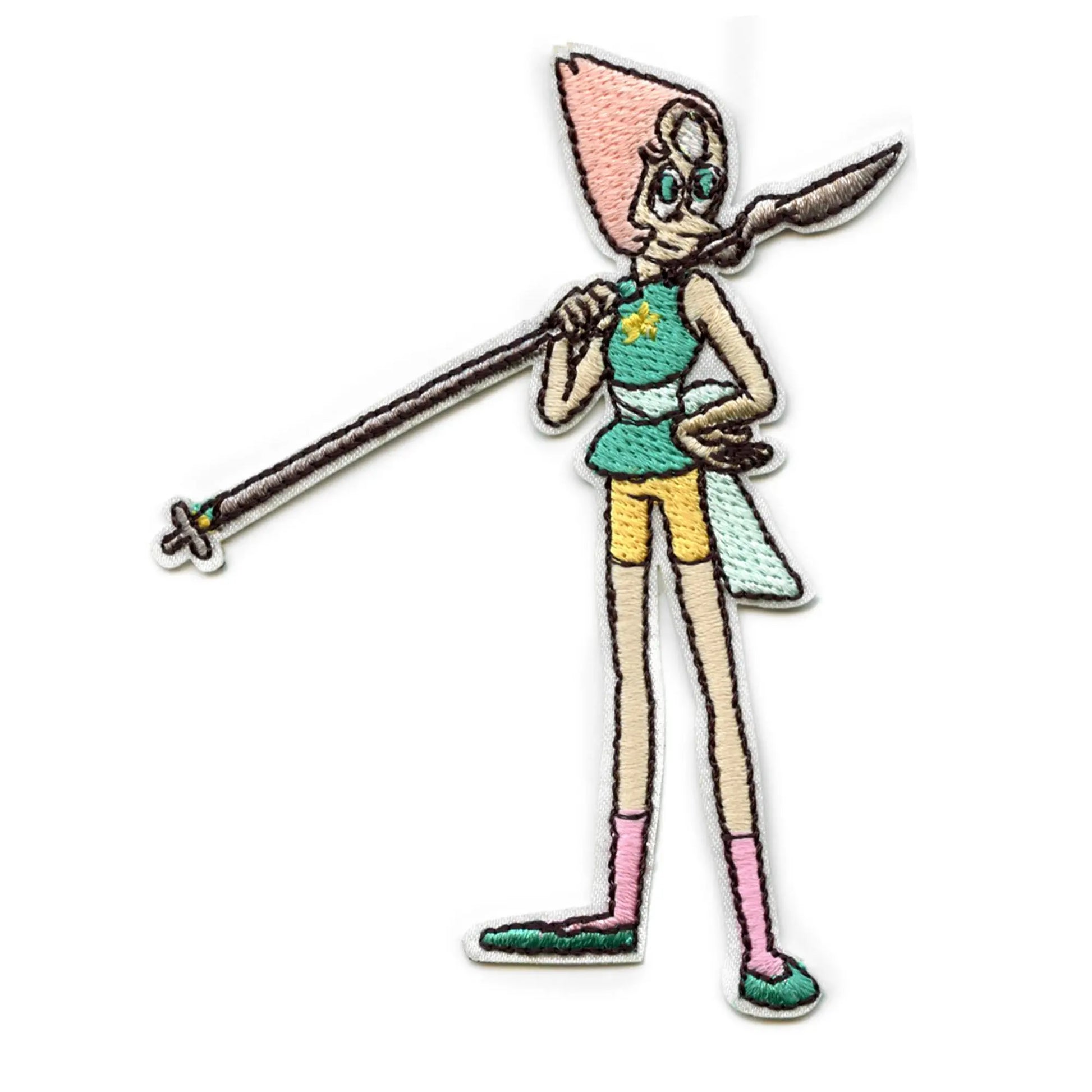 Steven Universe Pearl With Spear Patch Cartoon Network Animation Embroidered Iron On
