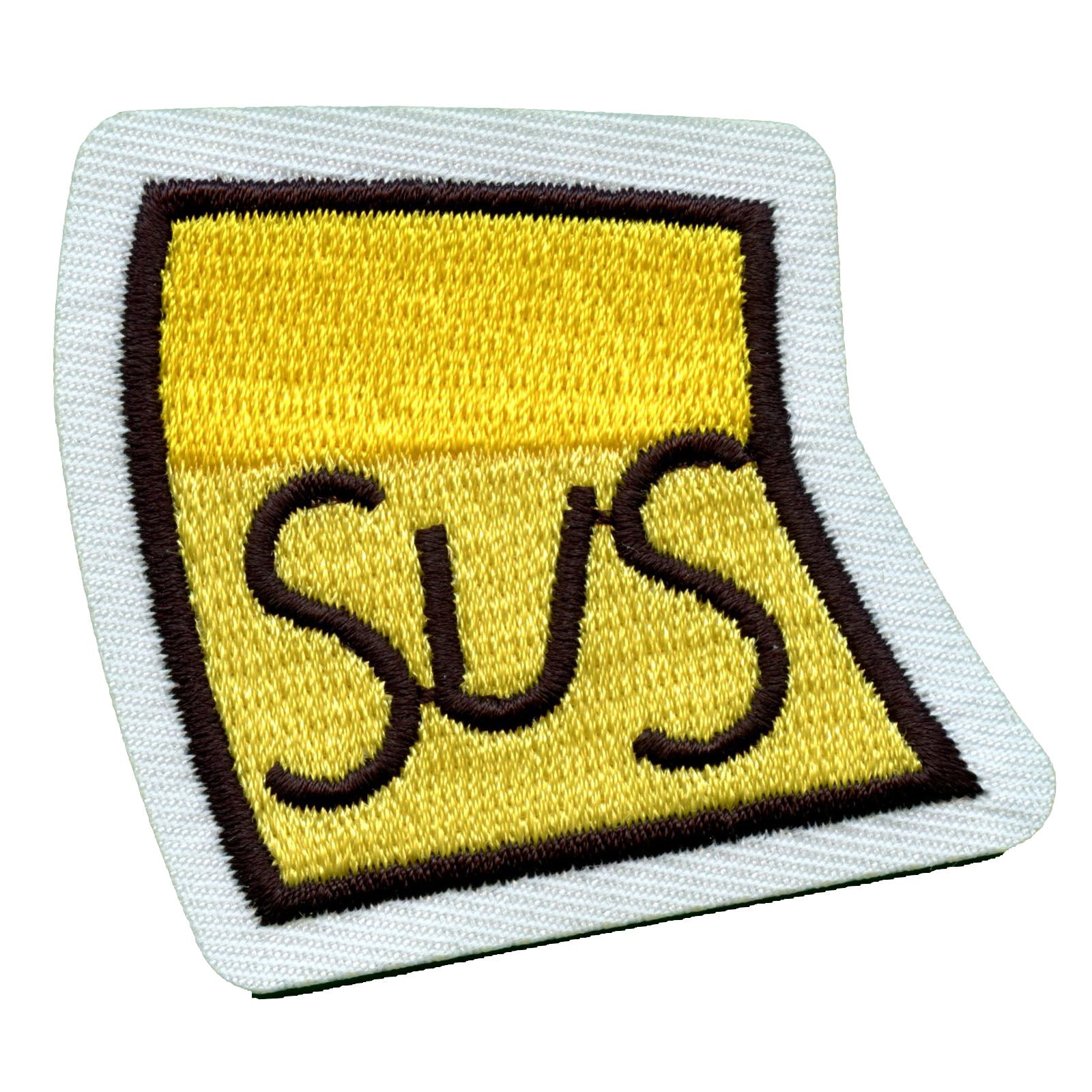 SUS Sticky Note Embroidered Iron On Patch 