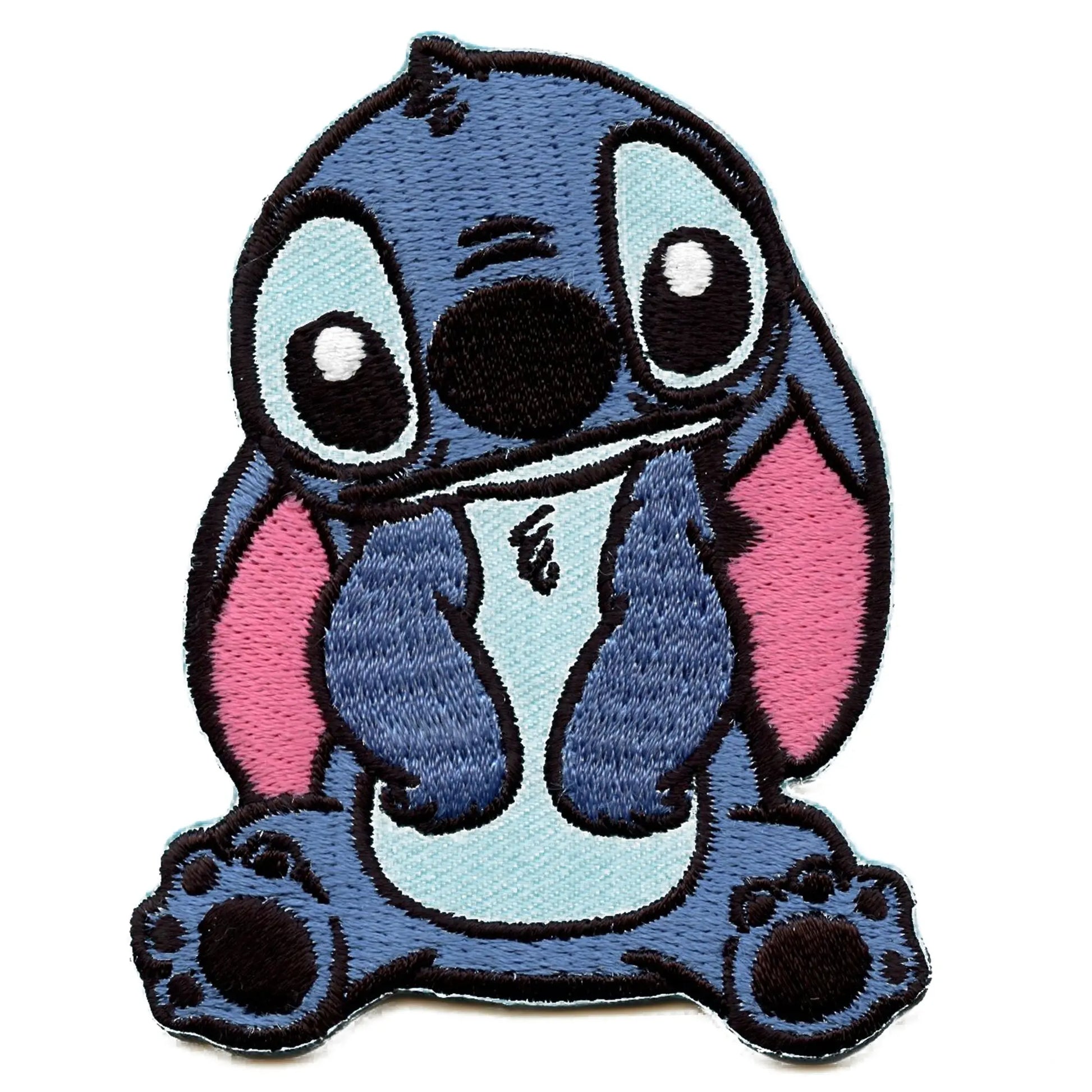 Lilo And Stitch Sitting Full Body Embroidered Iron On Patch 