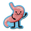 Happy Smiling Stomach Patch Gut Anatomy Health Embroidered Iron On