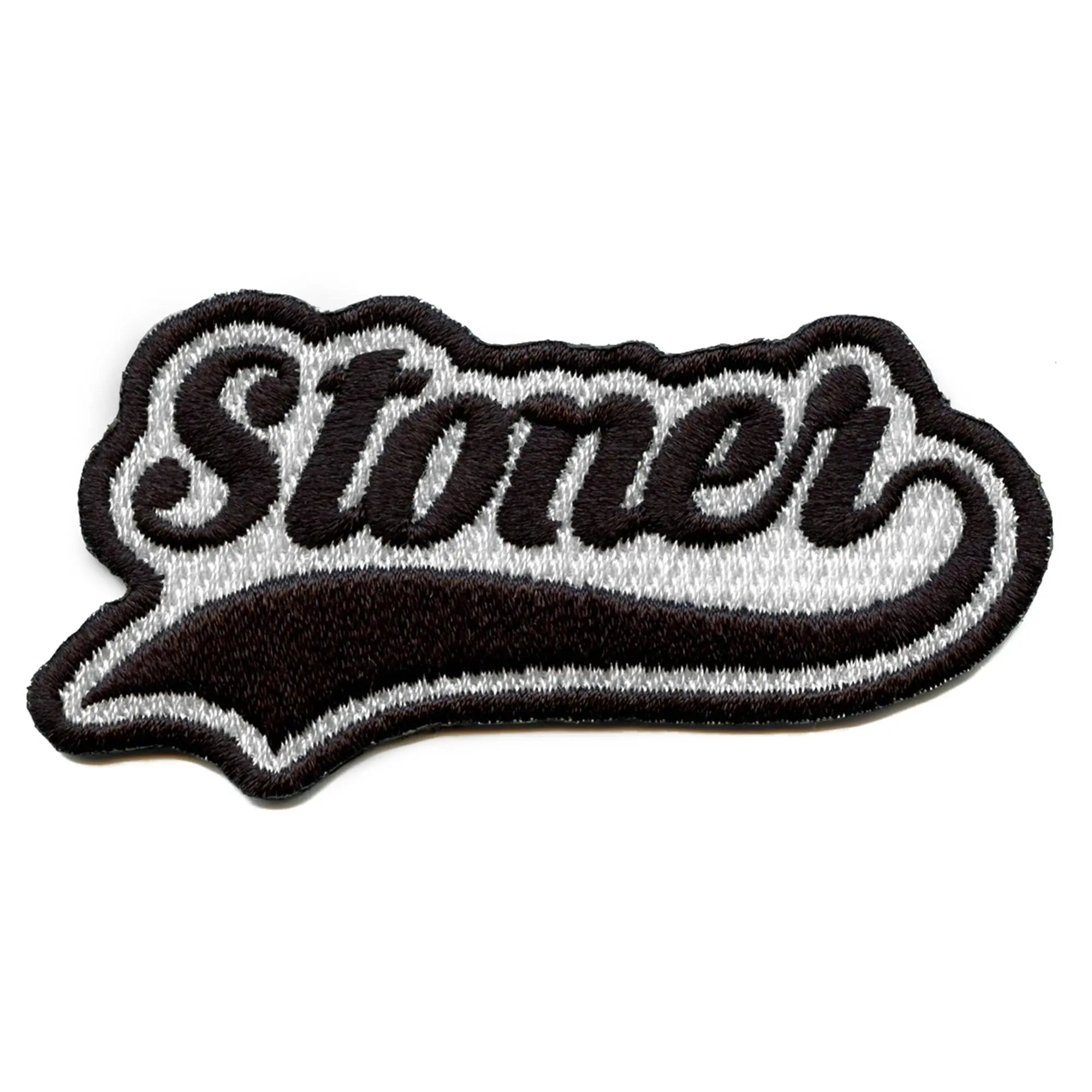 Stoner Script Patch Weed Lover Embroidered Iron On – Patch Collection
