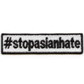 Stop Asian Hate Hashtag Movement Box Logo Embroidered Iron On Patch