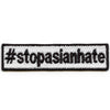 Stop Asian Hate Hashtag Movement Box Logo Embroidered Iron On Patch 