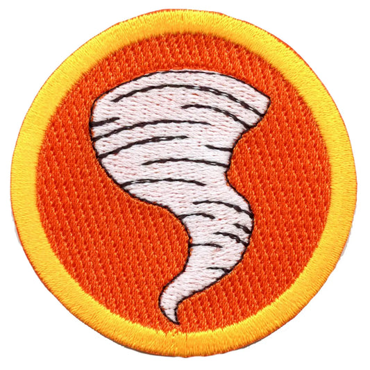 Storm Chasing Scout Merit Badge Embroidered Iron on Patch 