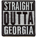 Straight Outta Georgia Embroidered Iron On Patch