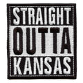 Straight Outta Kansas Patch Embroidered Iron On