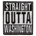 Straight Outta Washington Patch Embroidered Iron On