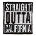 Straight Outta California Patch Embroidered Iron On