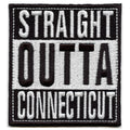 Straight Outta Connecticut Patch Embroidered Iron On