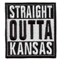 Straight Outta Kansas Patch Embroidered Iron On