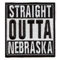 Straight Outta Nebraska Patch Embroidered Iron On