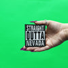 Straight Outta Nevada Patch Embroidered Iron On 