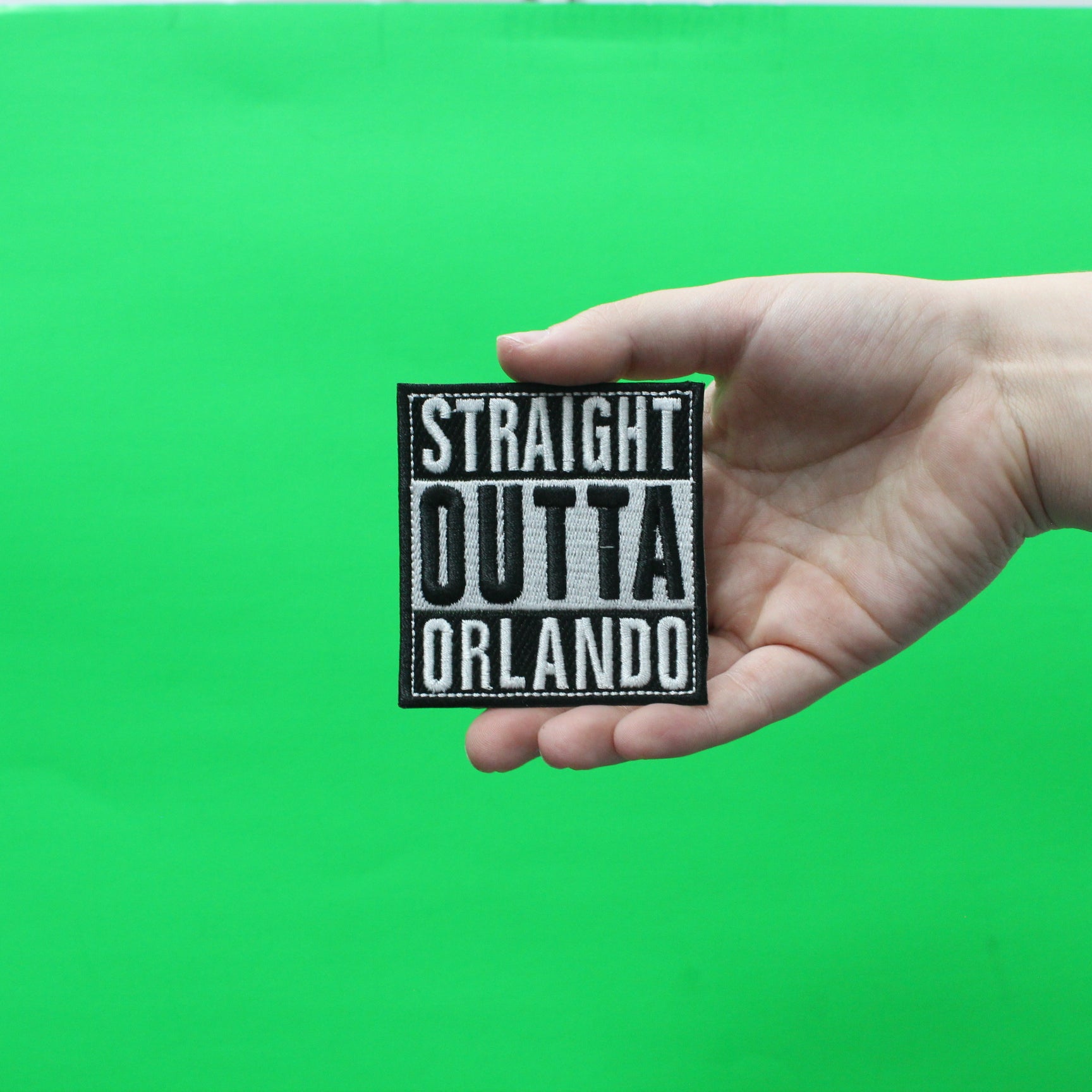 Straight Outta Orlando Embroidered Iron On Patch 