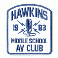 Stranger Things Hawkins Middle School AV Club Logo Iron On Patch