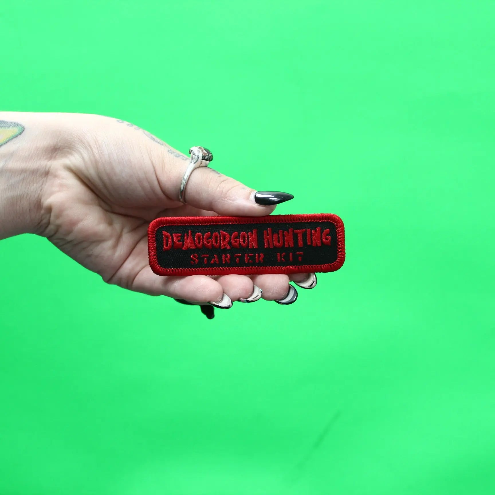 Stranger Things Demogorgon Hunting Patch Starter Kit Group Embroidered Iron On