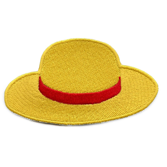 Anime Yellow Straw Hat Patch Embroidered Iron On 