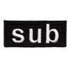 Sub Tag Box Logo Patch Submissive Role Preference Embroidered Iron On 