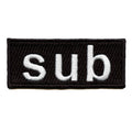 Sub Tag Box Logo Patch Submissive Role Preference Embroidered Iron On 