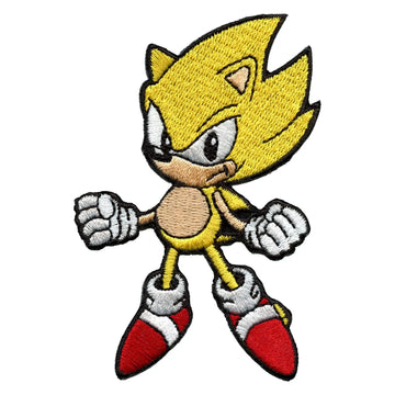 Sonic The Hedgehog: Super Sonic Embroidered Iron On Patch 