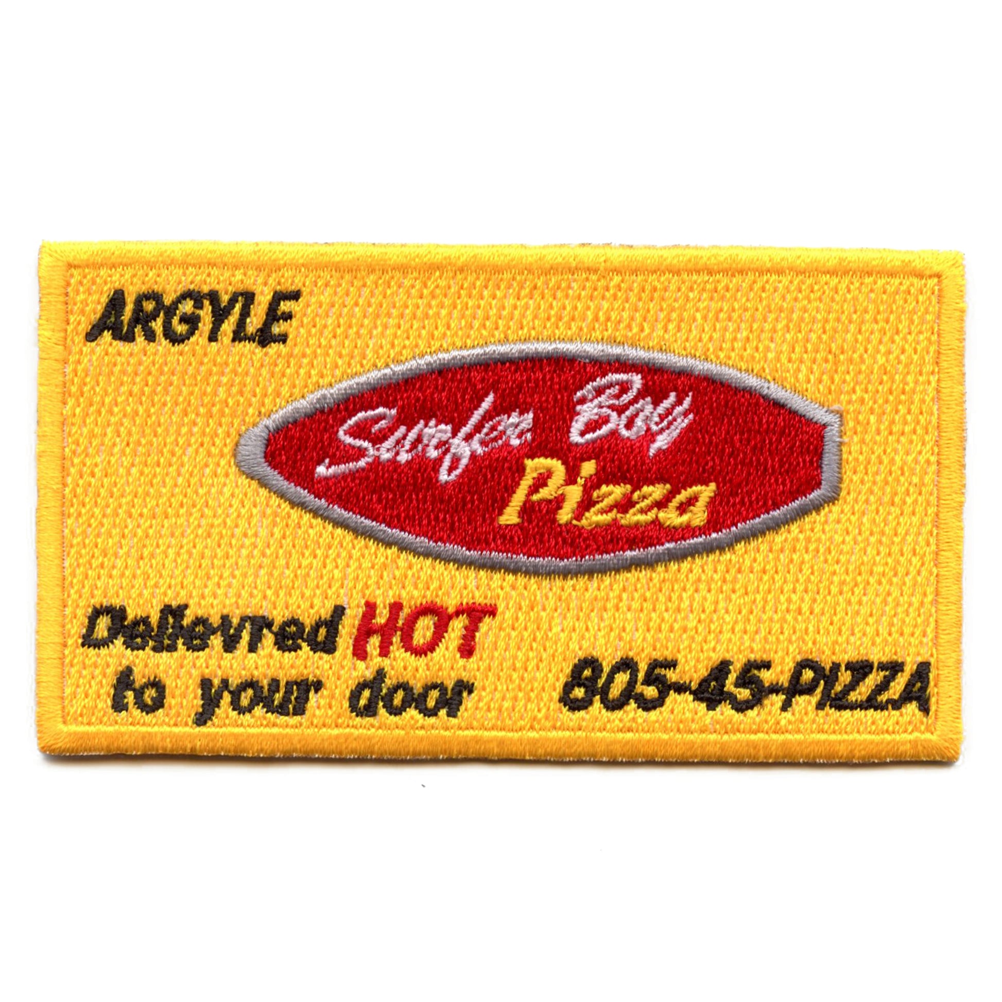 Surfer Boy Pizza Patch Strange Travel Television Embroidered Iron On