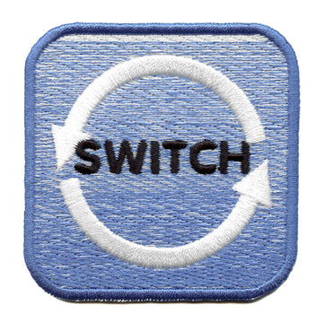 Switch Arrows Tag Emoji Patch Pride Role Preference Embroidered Iron On 