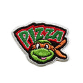 Teenage Mutant Ninja Turtles Michelangelo Pizza Patch Nostalgic 80s Cartoon Embroidered Iron On